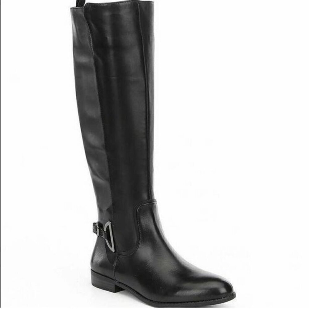 Alex Marie SZ6.5 Stassia Black Leather Riding Boot Old $ Western Moto Essential